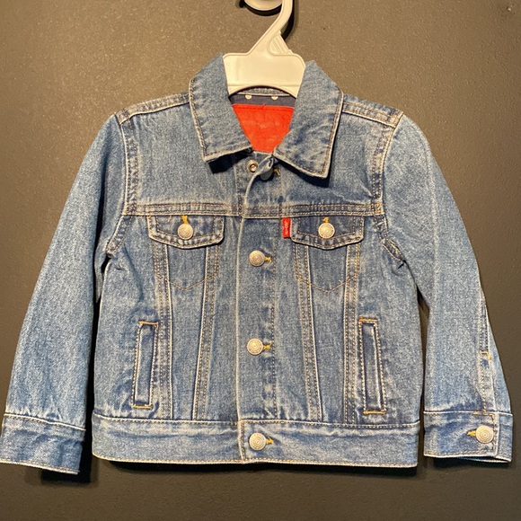 Levi's Denim Trucker Jacket Infant Size 18 M Levi’s Jean Jacket Baby Jacket Blue - Picture 3 of 14